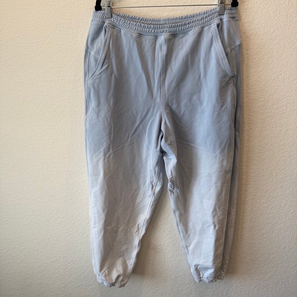 Lululemon Scuba High Rise Jogger Blue Ombre Dip Dye Pima Cotton Sweatpants 12